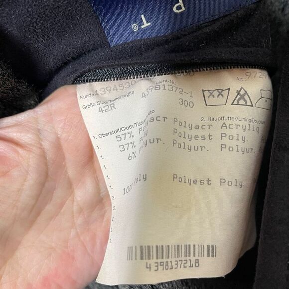 Haupt Jacket Mens 42R Black Full Zip Fur Lined Pockets - Picture 6 of 10